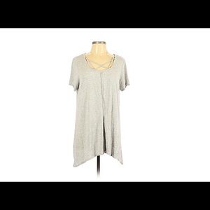 Plus size soft gray top